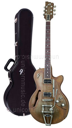 vers la vue détaillée Guitare électrique DUESENBERG STARPLAYER TV Custom Shop - Rusty Steel + Custom Line Case